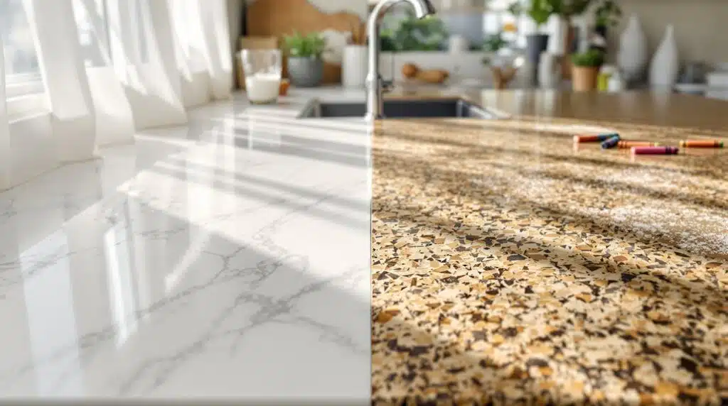 quartz or granite durability
