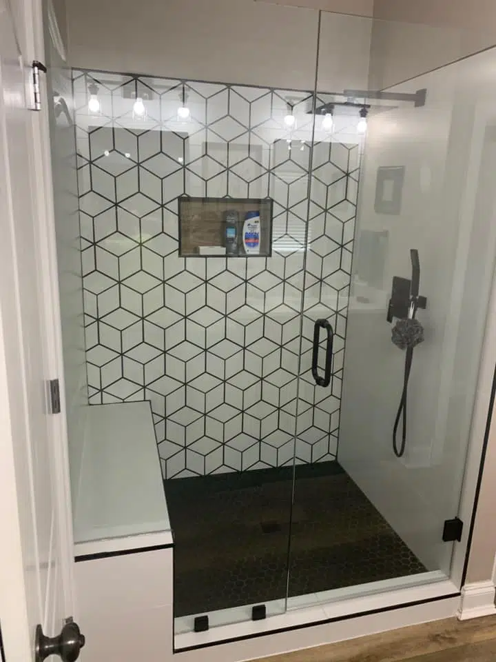 Pattern Tile shower
