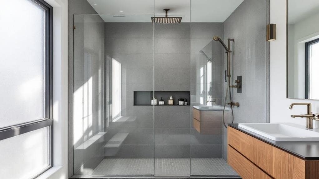 custom shower space measurements