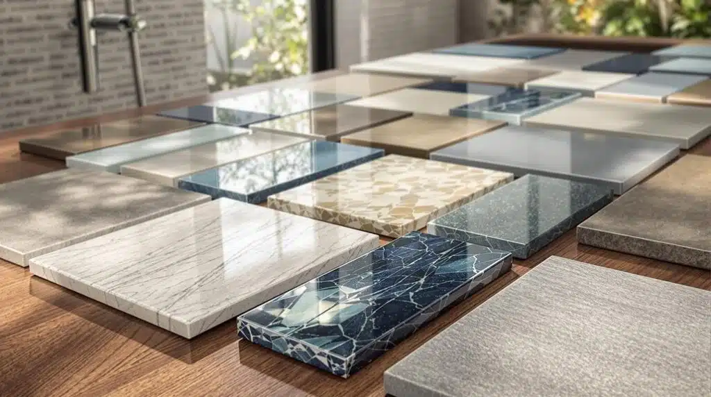 custom shower tile selection
