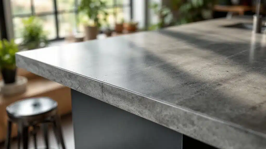 durable industrial concrete countertops