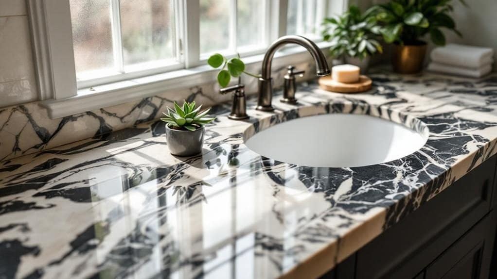 natural stone bathroom elegance