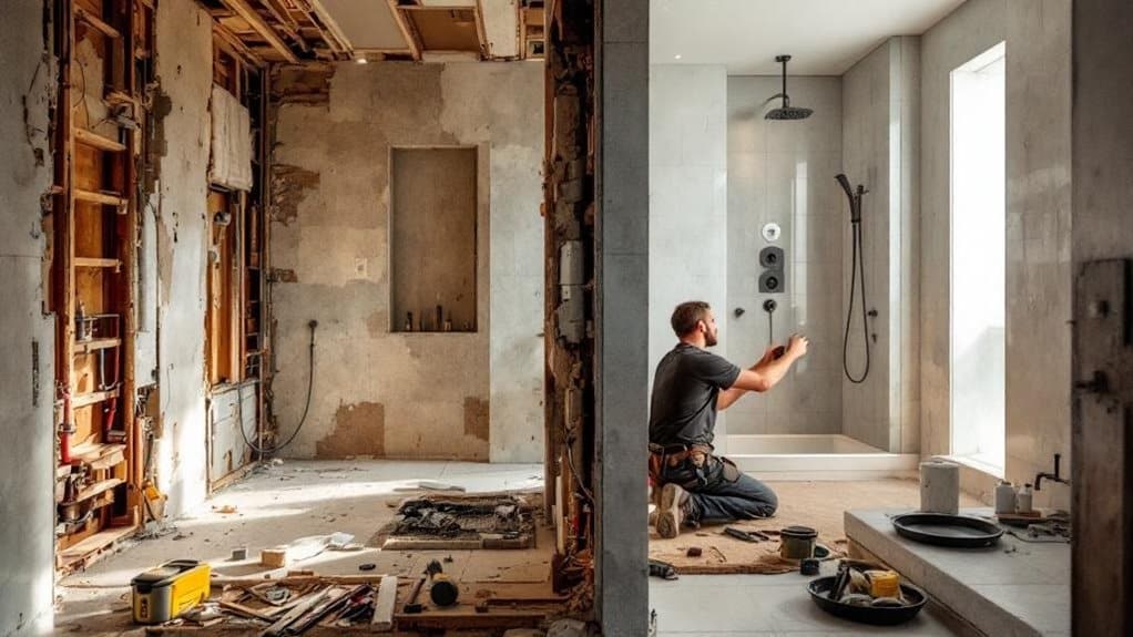 plumbing and electrical upgrades
