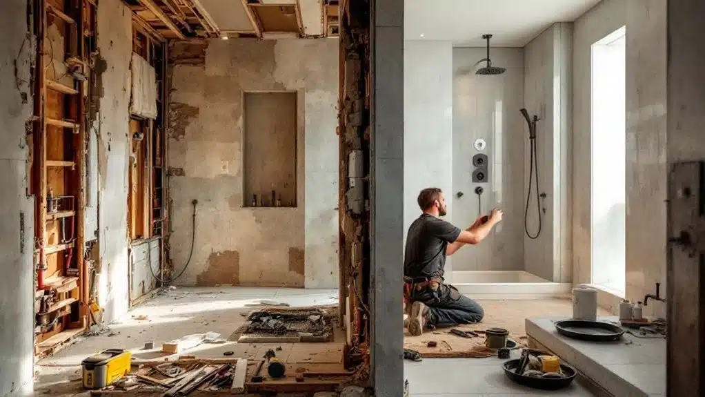 plumbing and electrical upgrades