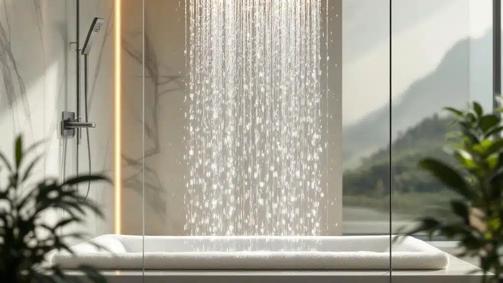 rainfall showerhead spa experience