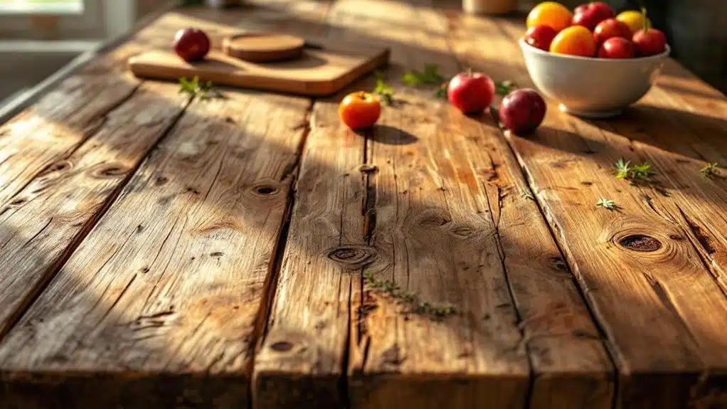 rustic countertops enhance natural beauty