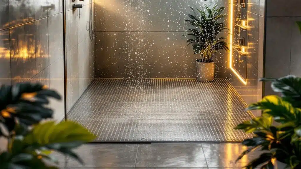 safe stylish shower flooring