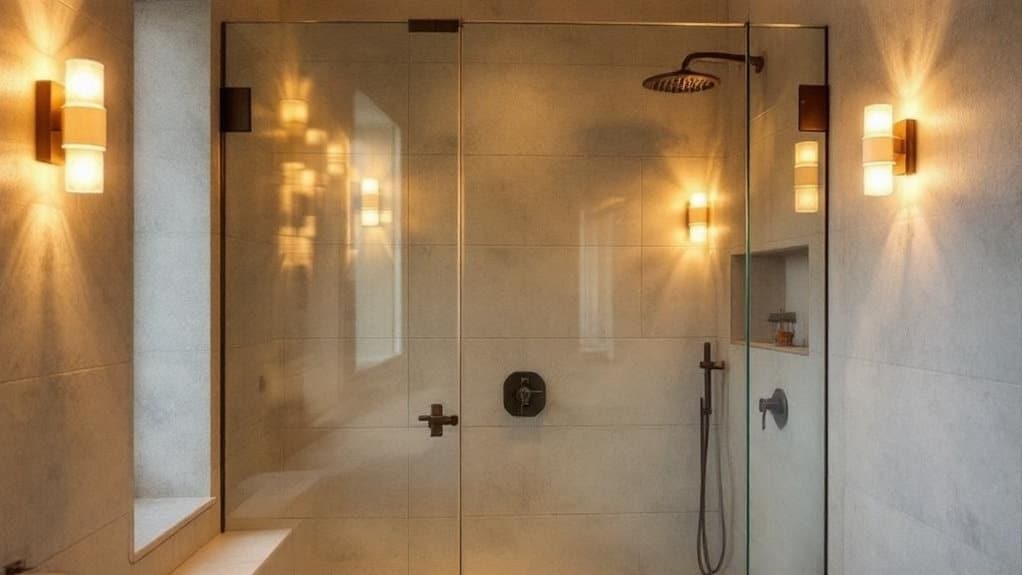 serene shower lighting solutions