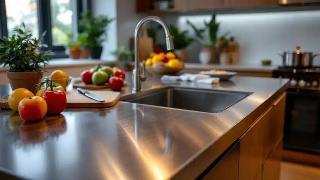 stainless steel countertop benefits