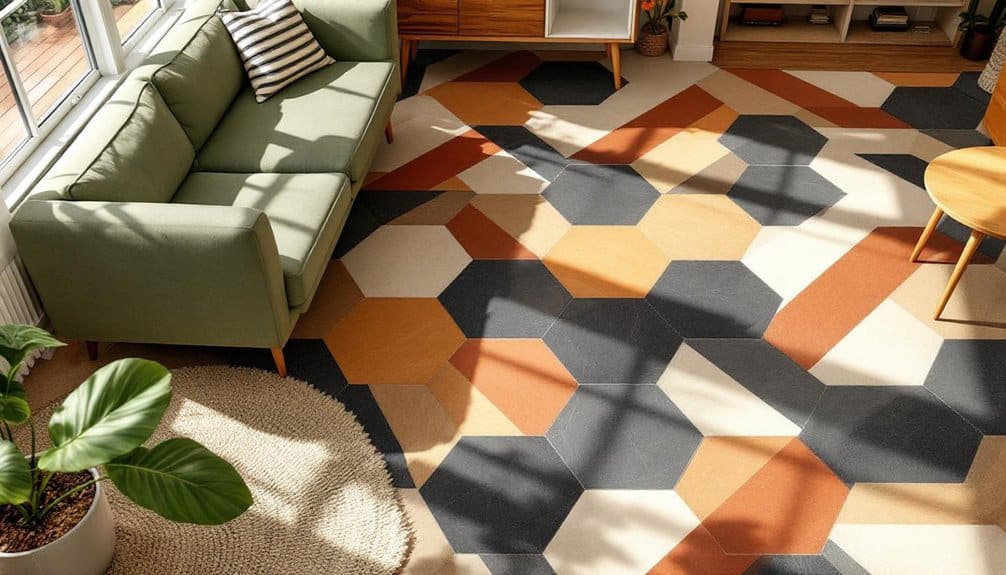 bold geometric interior design