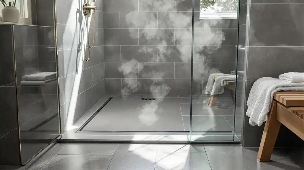 leak proof luxurious shower installation