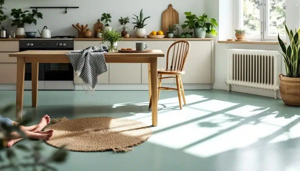 sustainable stylish linoleum flooring