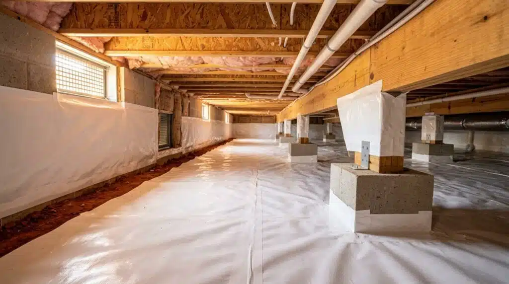 crawl space flooring options