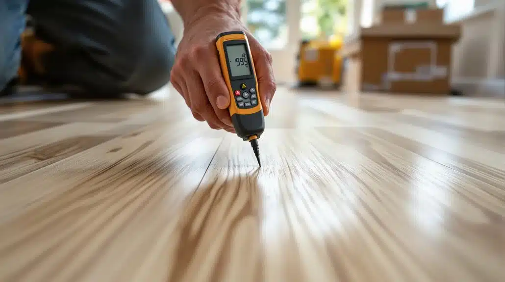 moisture readings guide installation