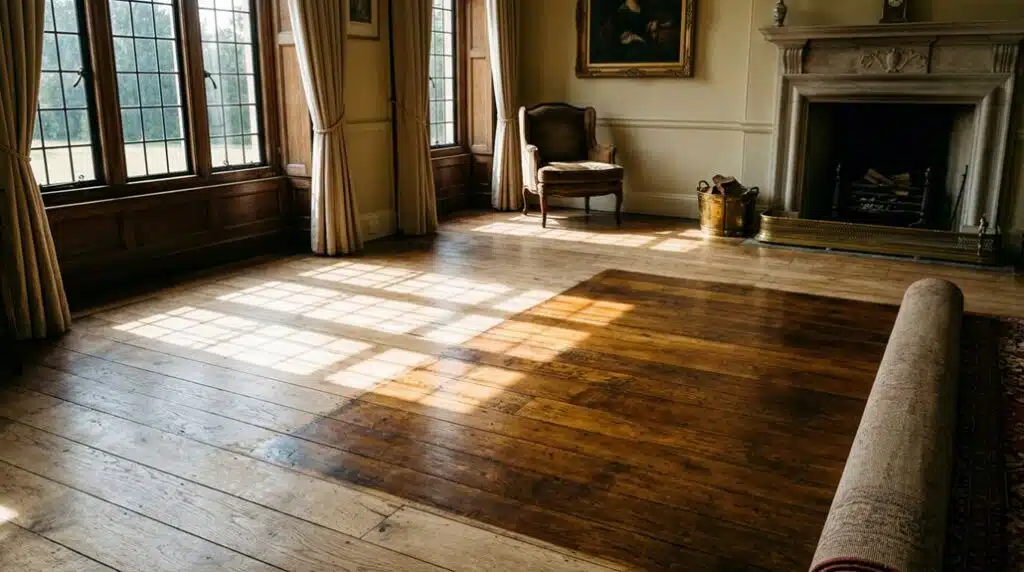 sunlight impacts flooring hues