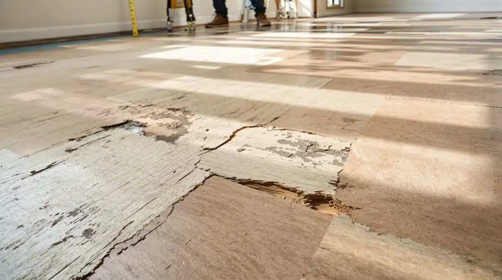 assess subfloor condition first
