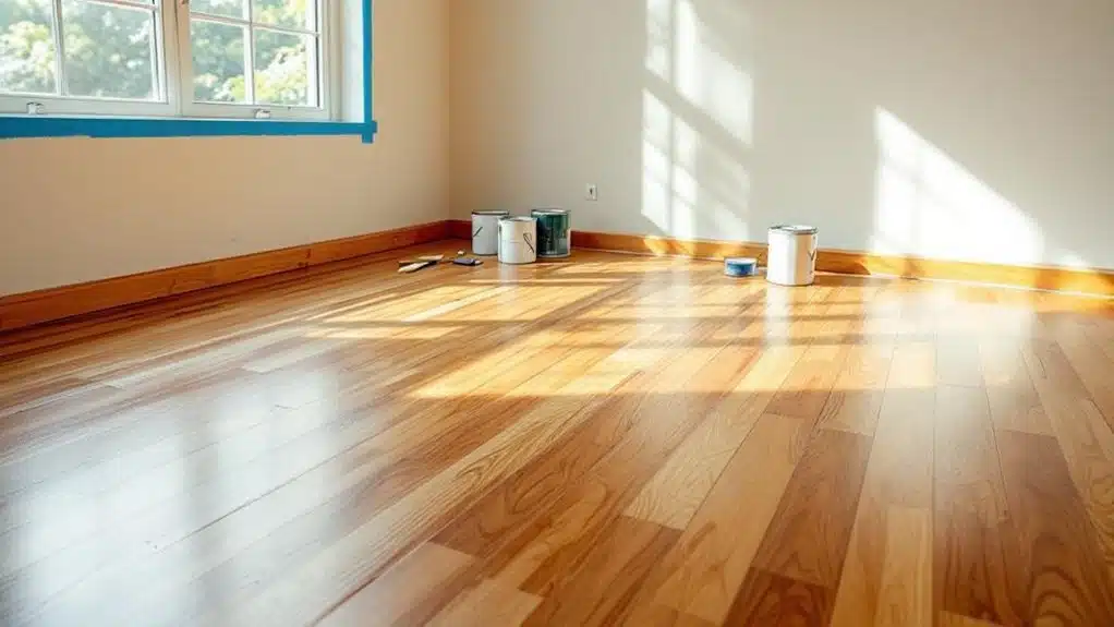 flooring installation before painting