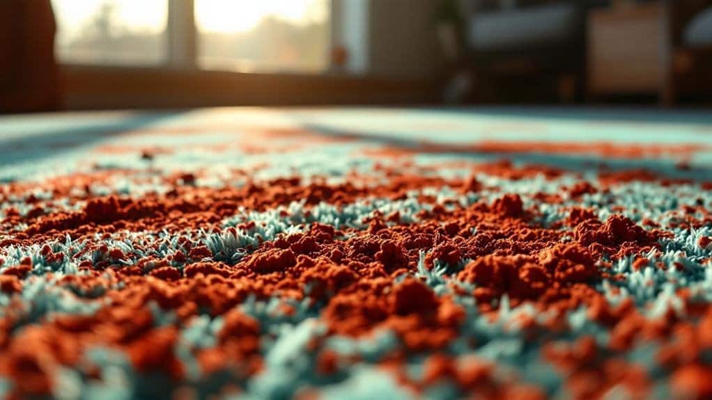 georgia clay damages carpets
