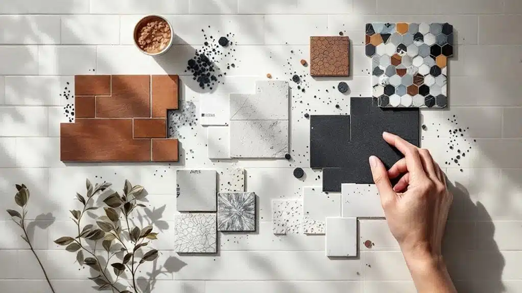 grout color tile pairing