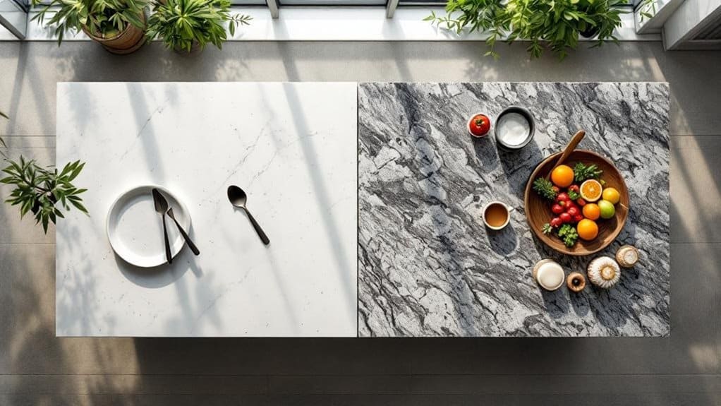 quartz engineered granite natural