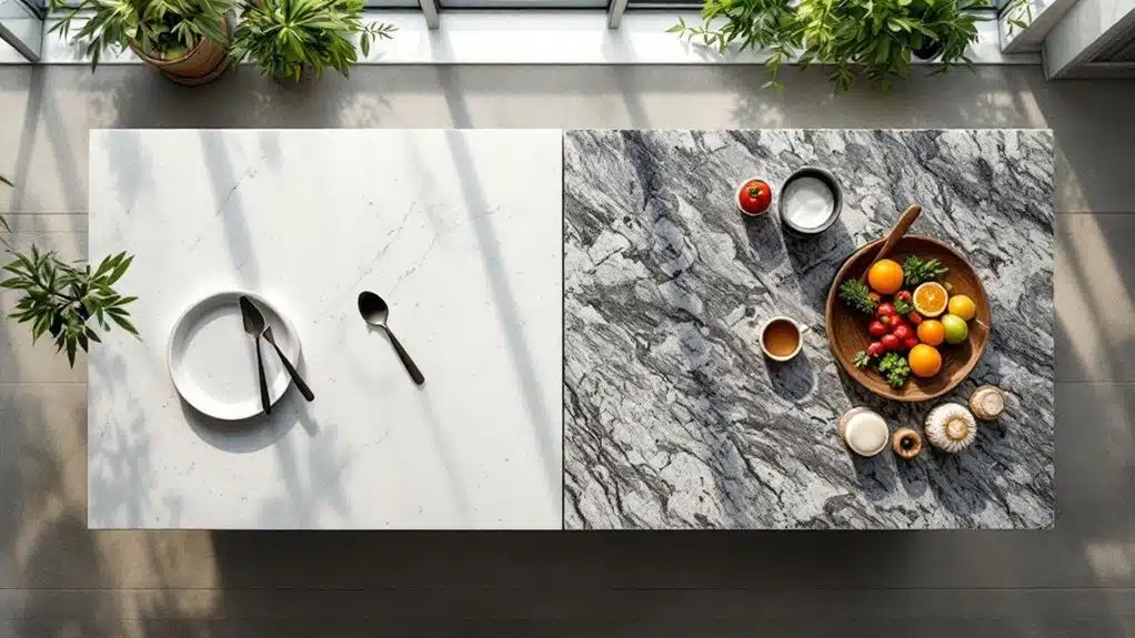 quartz engineered granite natural