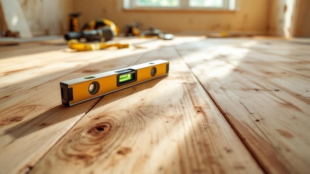 subfloor inspection and leveling
