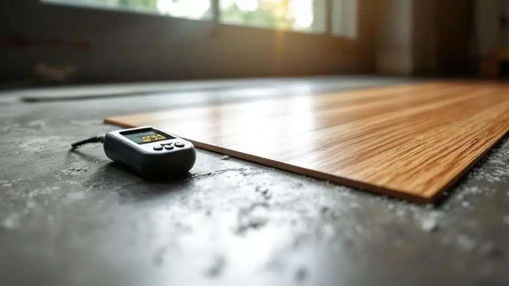 test concrete moisture levels