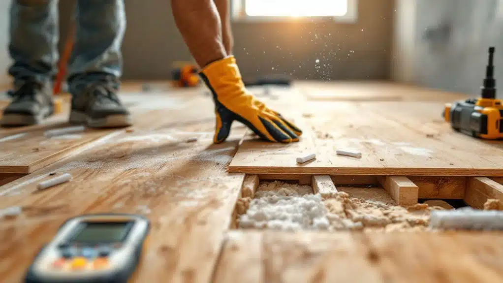 assess subfloor for tile