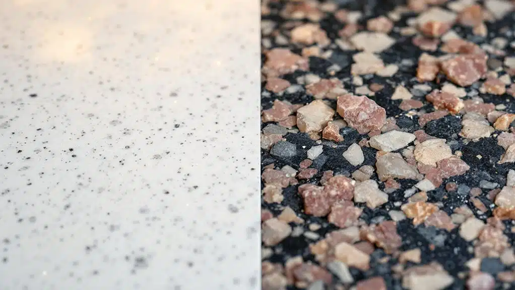 quartz vs granite composition differences