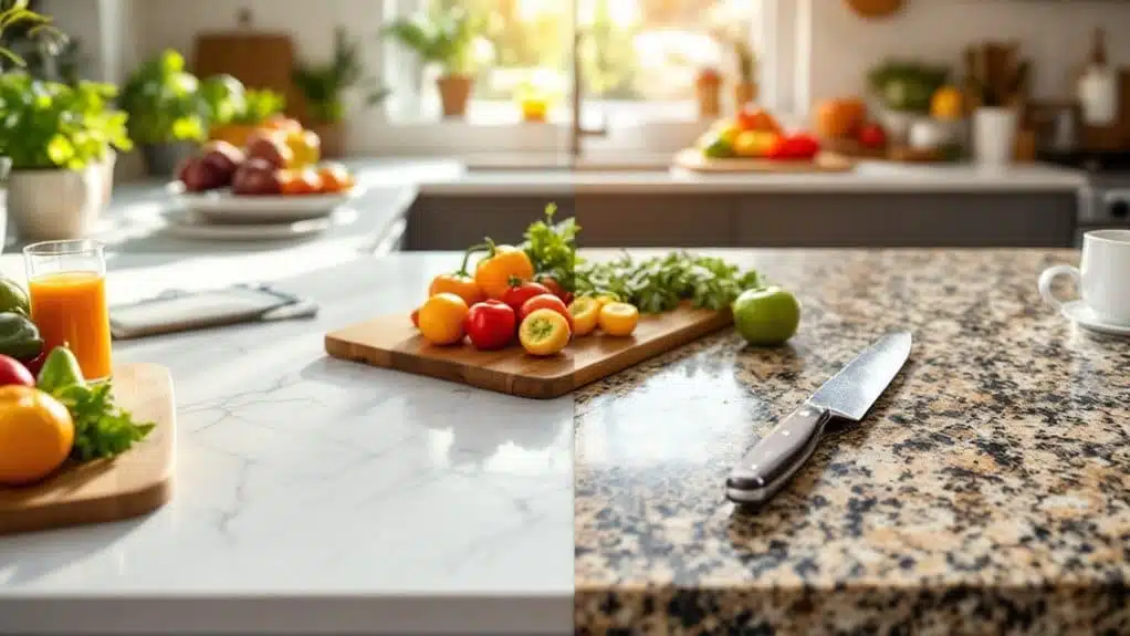 quartz vs granite lifestyle choice